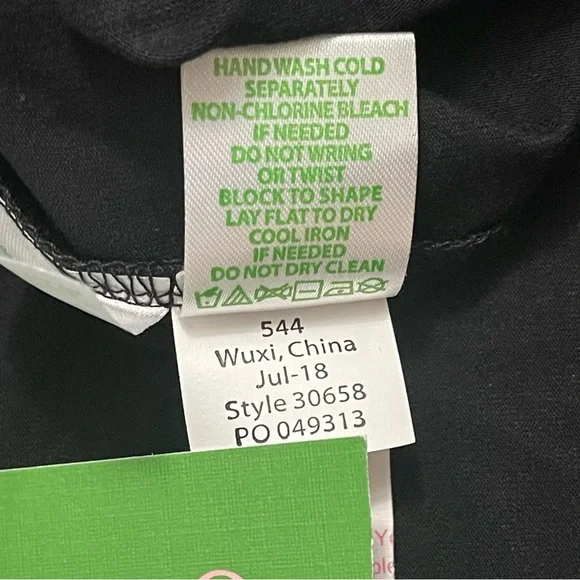 Lilly Pulitzer Black Karlie Wrap Romper NWT Large - Picture 7 of 10